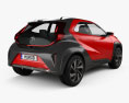 Toyota Aygo X Prologue 2022 3D-Modell Rückansicht