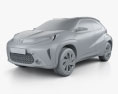 Toyota Aygo X Prologue 2022 3D модель clay render