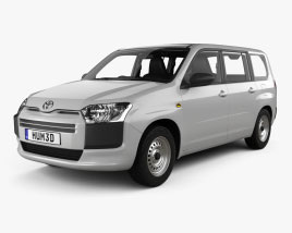 Toyota Probox DX van з детальним інтер'єром 2020 3D модель