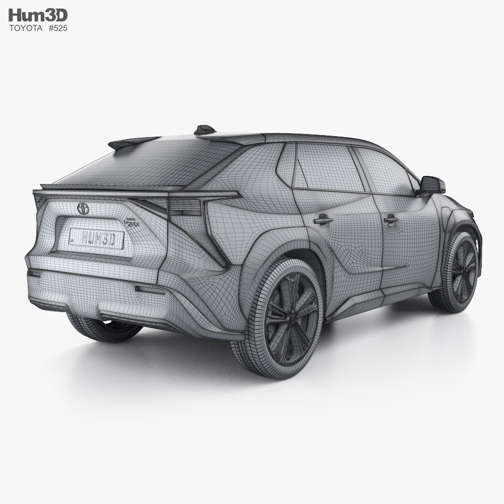 Toyota bZ4X concept 2021 3D model - Vehicles on Hum3D