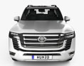 Toyota Land Cruiser 2022 3D 모델  front view