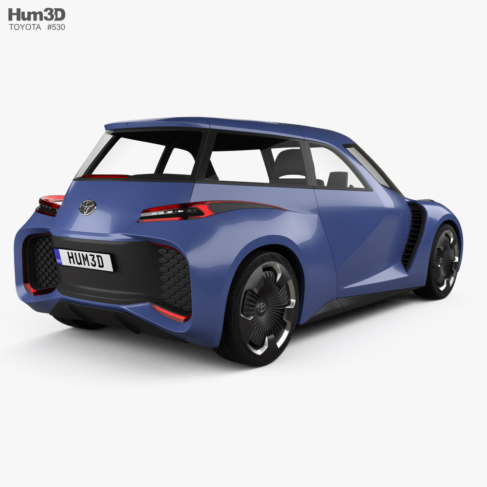 Toyota Rhombus 2022 3d model back view