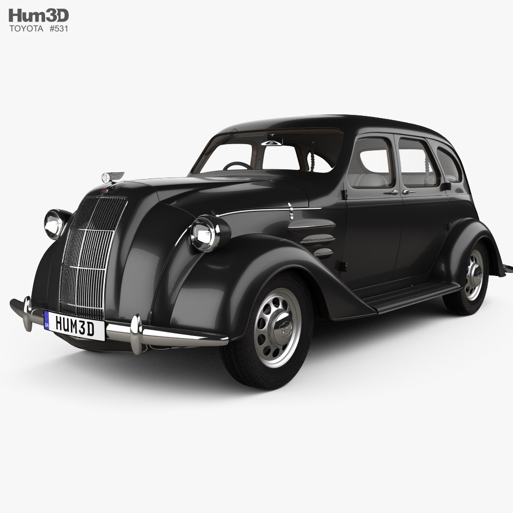 Toyota AA with HQ interior 1940 3D model