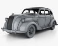 Toyota AA with HQ interior 1940 3d model wire render