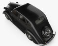 Toyota AA 인테리어 가 있는 1940 3D 모델  top view