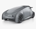Toyota Fun VII 2012 3Dモデル wire render