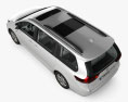 Toyota Sienna 带内饰 2011 3D模型 顶视图