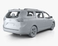 Toyota Sienna mit Innenraum 2011 3D-Modell