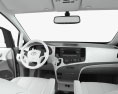 Toyota Sienna з детальним інтер'єром 2014 3D модель dashboard
