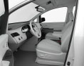 Toyota Sienna з детальним інтер'єром 2014 3D модель seats