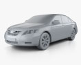 Toyota Camry LE 2013 3d model clay render