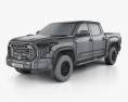 Toyota Tundra CrewMax TRD Pro 2022 3D модель wire render