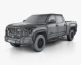 Toyota Tundra CrewMax TRD SR5 2022 3D-Modell wire render