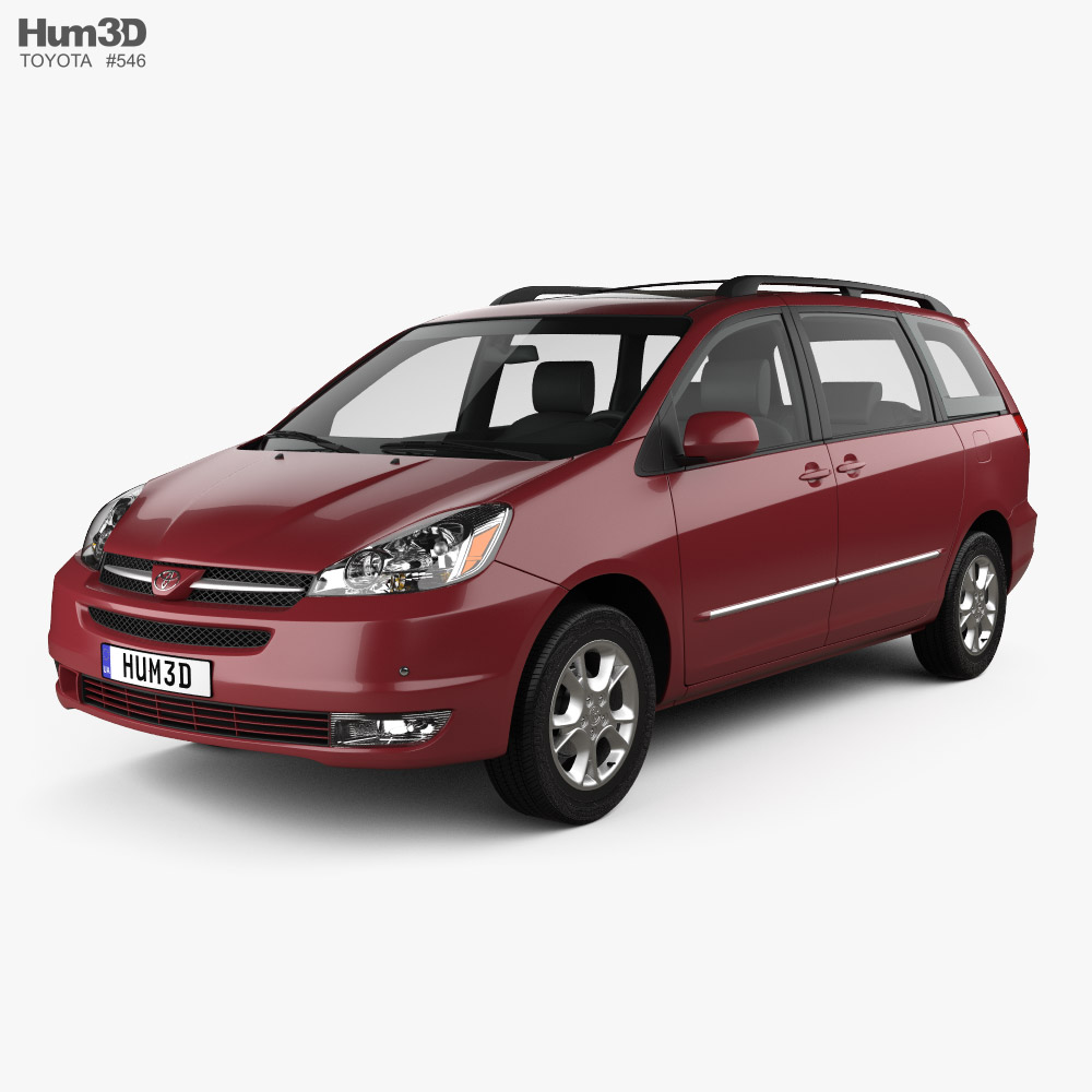 Toyota Sienna XLE Limited 2007 3D-Modell