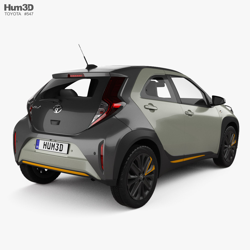 Toyota Aygo X Air Limited 2022 3d model back view