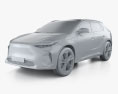 Toyota bZ4X Limited 2023 3D модель clay render