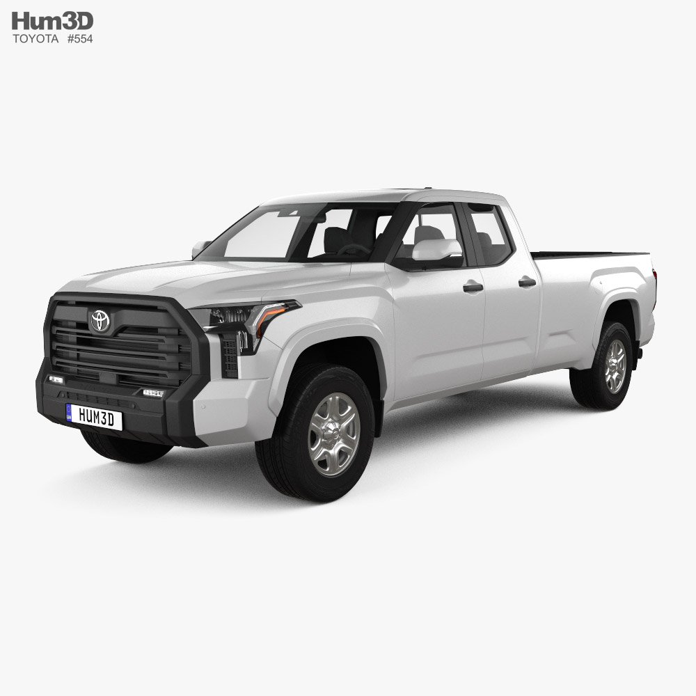 Toyota Tundra 双人驾驶室 Long 床 SR 2022 3D模型