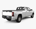 Toyota Tundra Double Cab Long Bed SR 2022 3d model back view