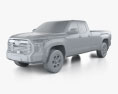 Toyota Tundra Doppelkabine Long Bett SR 2022 3D-Modell clay render