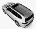 Toyota Land Cruiser 인테리어 가 있는 2021 3D 모델  top view