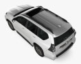Toyota Land Cruiser Prado 5-door 2020 3d model top view