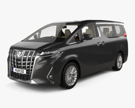 Toyota Alphard Hybrid Executive Lounge with HQ interior 2018 3D model