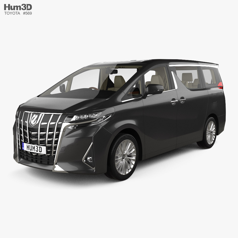 Toyota Alphard Hybrid Executive Lounge with HQ interior 2018 3D model
