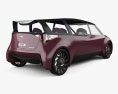 Toyota Fine-Comfort Ride 인테리어 가 있는 2017 3D 모델  back view