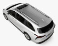 Toyota Sienna Limited гібрид з детальним інтер'єром 2020 3D модель top view