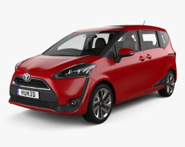 Toyota Sienta with HQ interior 2016 3D model
