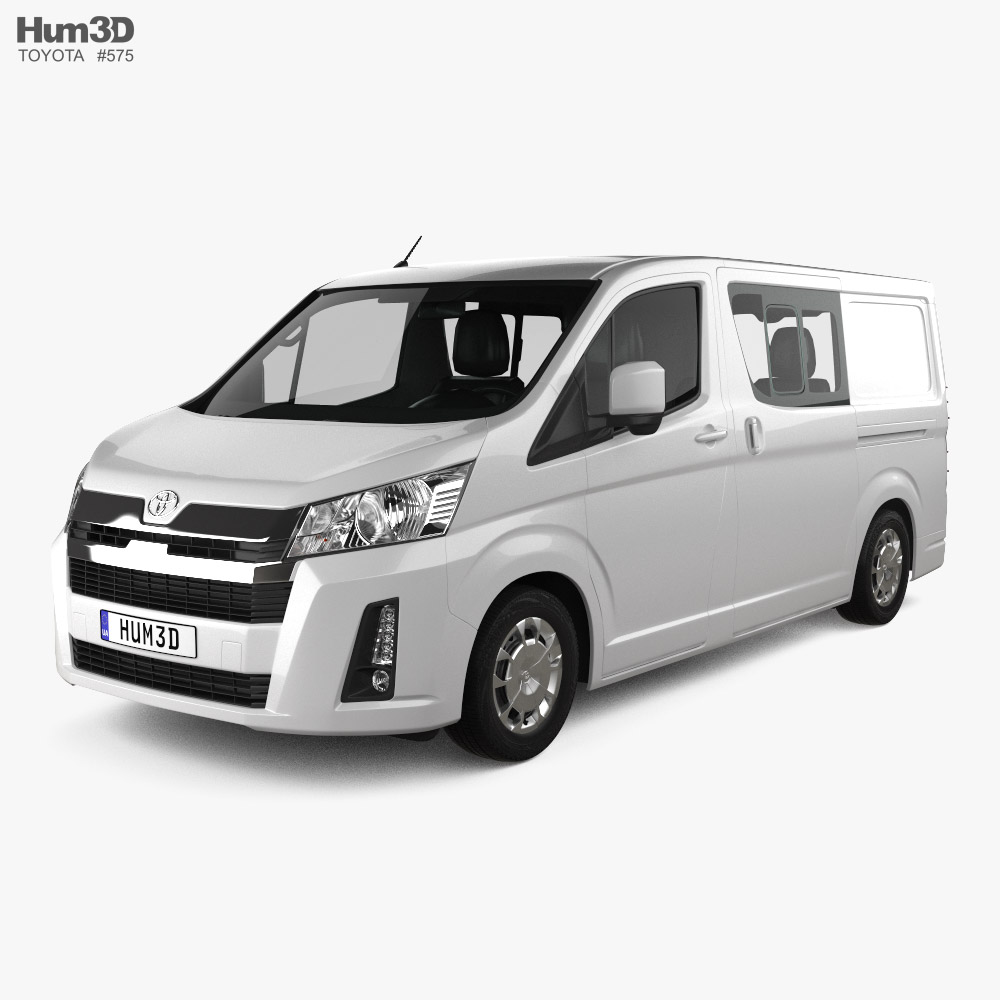 Toyota Hiace Crew Van L2H1 2019 3D 모델 
