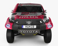 Toyota Hilux Dakar Rally 2021 3d model front view