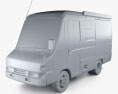 Toyota Urban Supporter LWB Food  Van 2004 3d model clay render