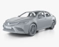 Toyota Camry XSE avec Intérieur 2021 Modèle 3d clay render