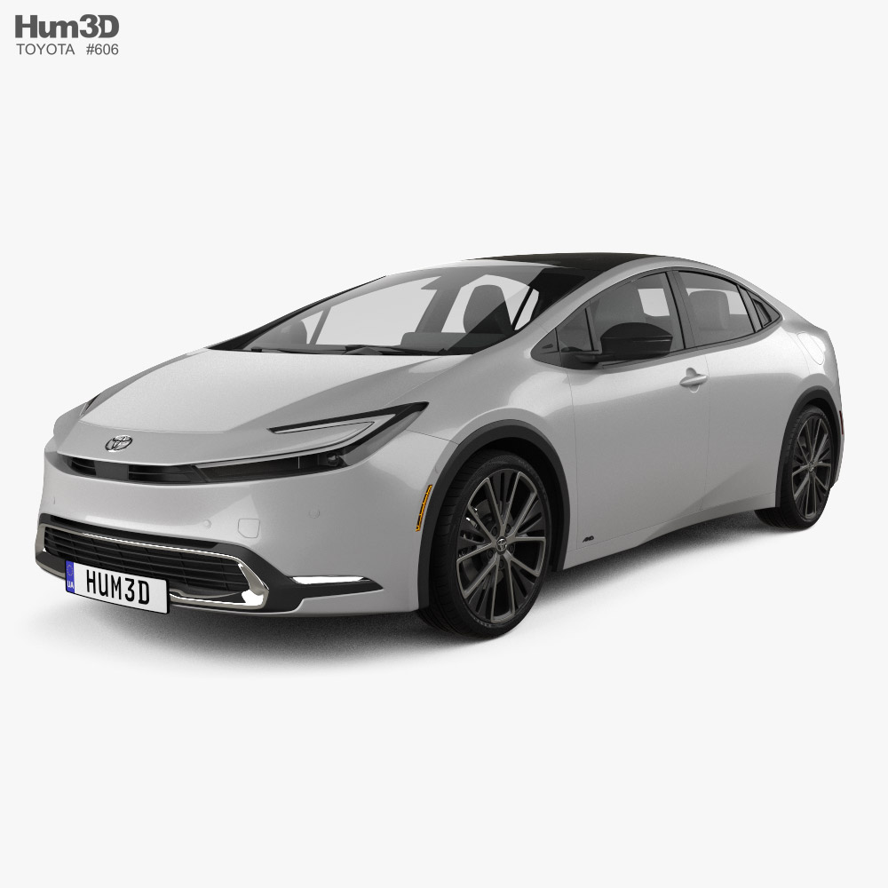 Toyota Prius HEV Limited US-spec 2023 3D-Modell