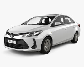 Toyota Vios CN-spec with HQ interior 2021 3D model