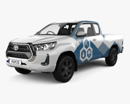 Toyota Hilux Extra Cab Hydrogen prototype 2022 3D model