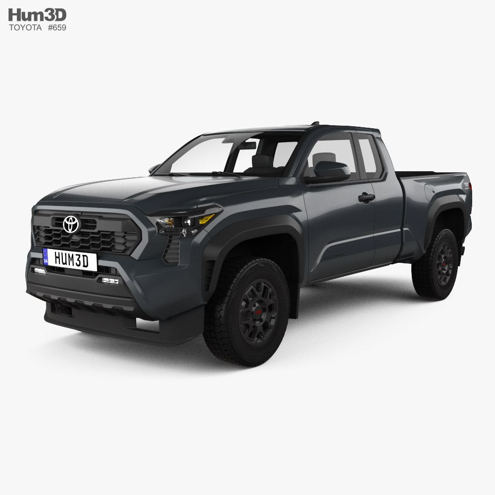 Toyota Xtra Cab Long Bed TRD PreRunner 2024 3D Model