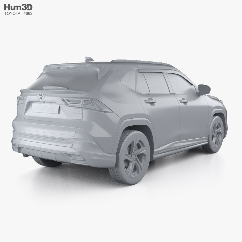 Toyota Yaris Cross S Hybrid GR Parts 2024 3D模型 车辆 on Hum3D