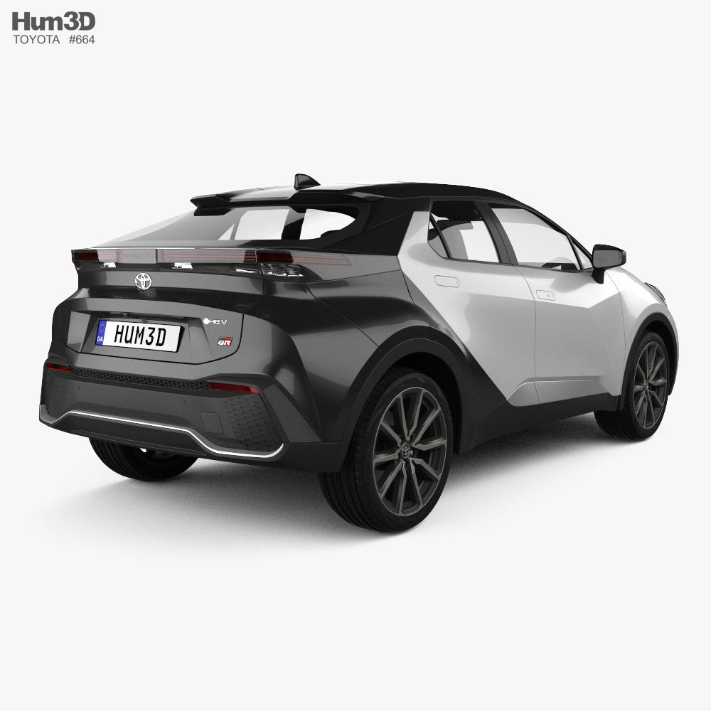 Toyota CHR PHEV GR Sport 2024 3D 모델 차량 on Hum3D