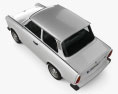 Trabant 601 セダン 1963 3Dモデル top view
