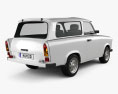 Trabant 601 Kombi 1965 3d model back view