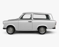 Trabant 601 Kombi 1965 3d model side view