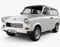 Trabant 601 Kombi 1965 3d model
