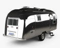 Airstream Flying Cloud Travel Trailer 1954 3d model back view