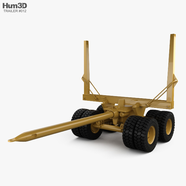 Pacific Log Trailer 1978 Modello 3D