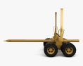 Pacific Log Trailer 1978 3d model side view
