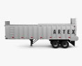 Artex TR3606-8 Silage Semirremolque 2018 Modelo 3D vista lateral