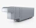 LOHR Confidential Car Transporter Semi Trailer 2015 3d model clay render