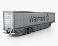 Peterbilt Walmart AVEC Semi Trailer 2015 3d model